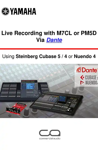 yamaha雅马哈Live Recording Guide via Dante [M7CL or PM5D]